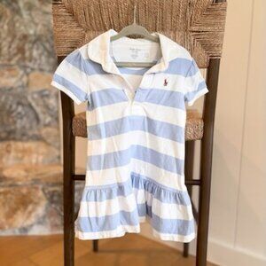 Ralph Lauren Rugby Stripe Polo Dress. Size 24M.
